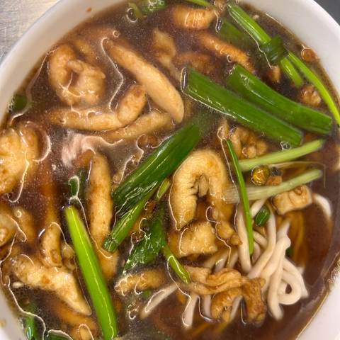 chicken with Chili Pepper Noodle Soup, photographed