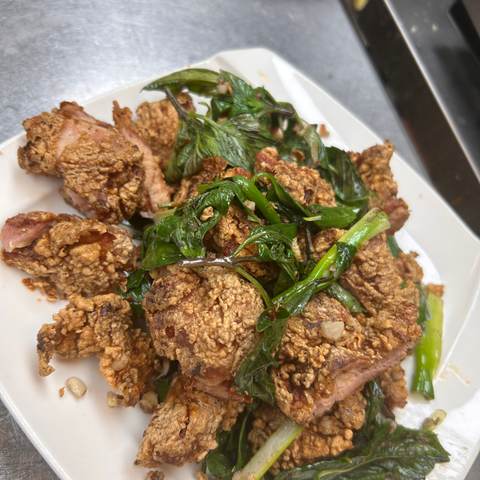 Salted Crispy Chicken, photographed