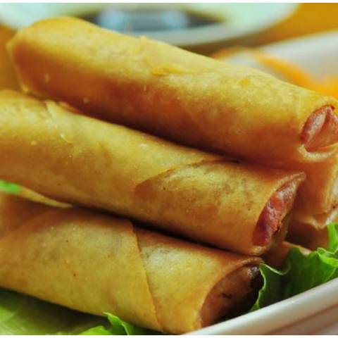 Spring rolls, photographed
